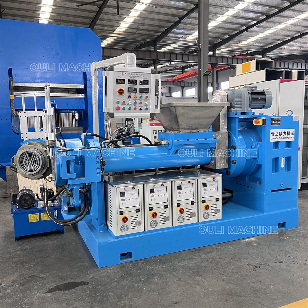 Machine d'extrusion de caoutchouc à alimentation froide