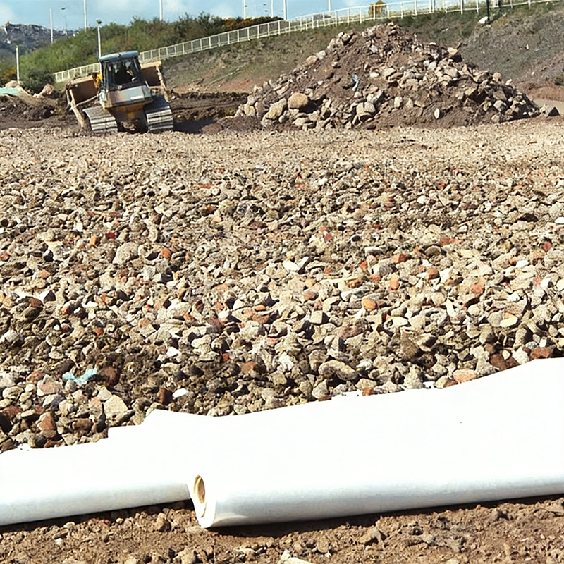 Polyester composite geotextile