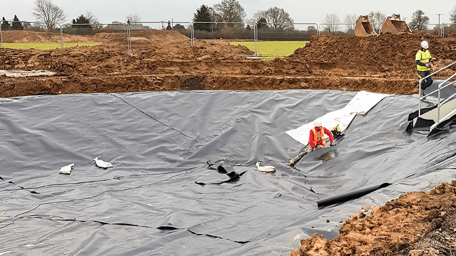 Why must geomembranes be used for anti-seepage in garbage dumps?