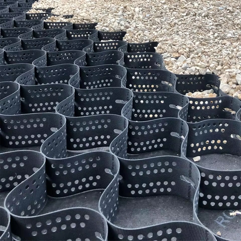 Geocells for road stabilization and slope protection
