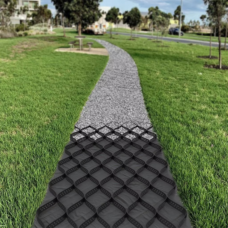 Geocells for road stabilization and slope protection