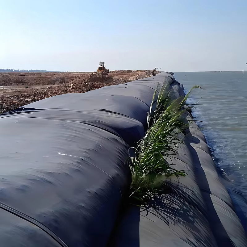 Geotextile tube bags for sludge dewatering