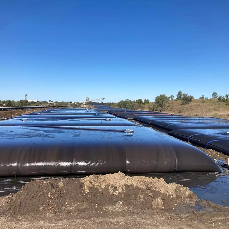 Geotextile tube bags for sludge dewatering