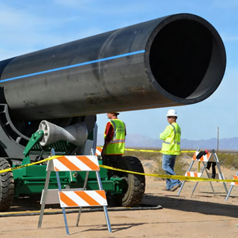 Plastic drainage pipe