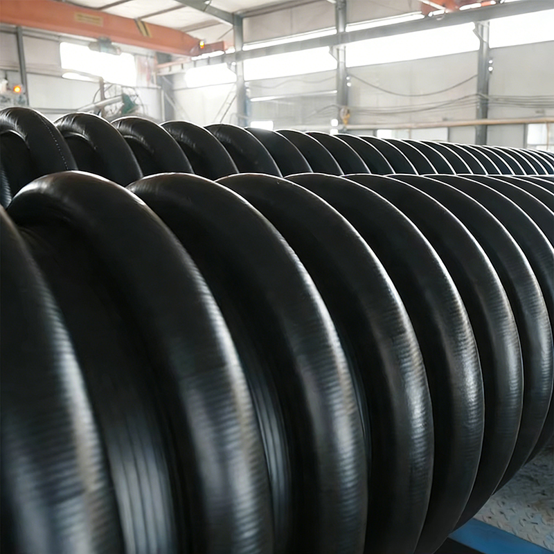 HDPE single-wall corrugated pipe