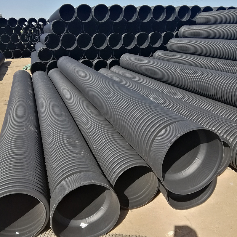HDPE single-wall corrugated pipe