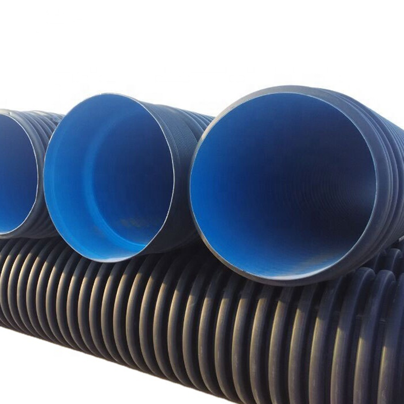 HDPE single-wall corrugated pipe