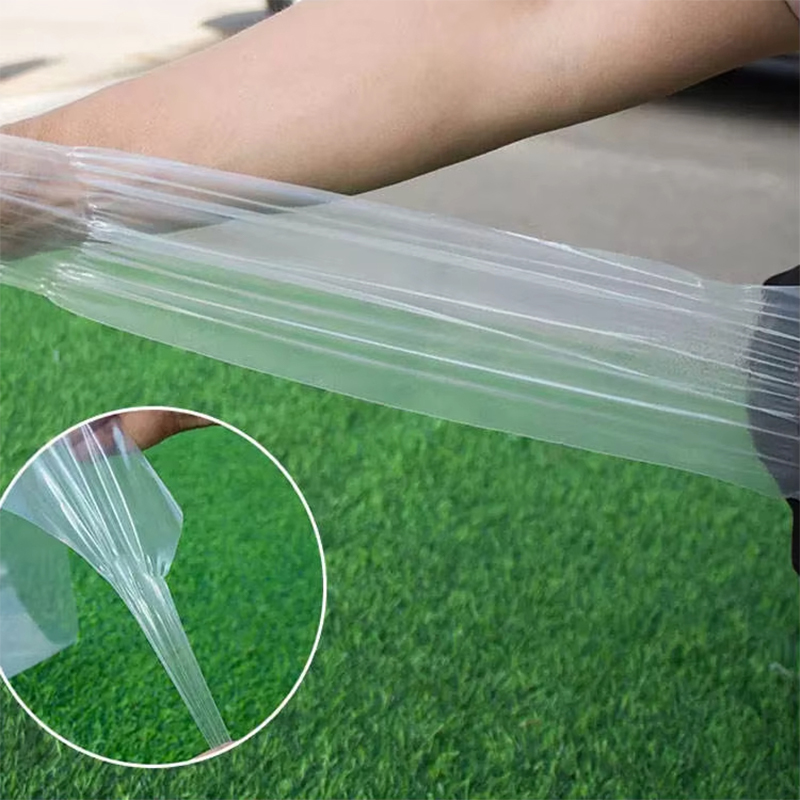 Transparent UV-resistant greenhouse plastic film