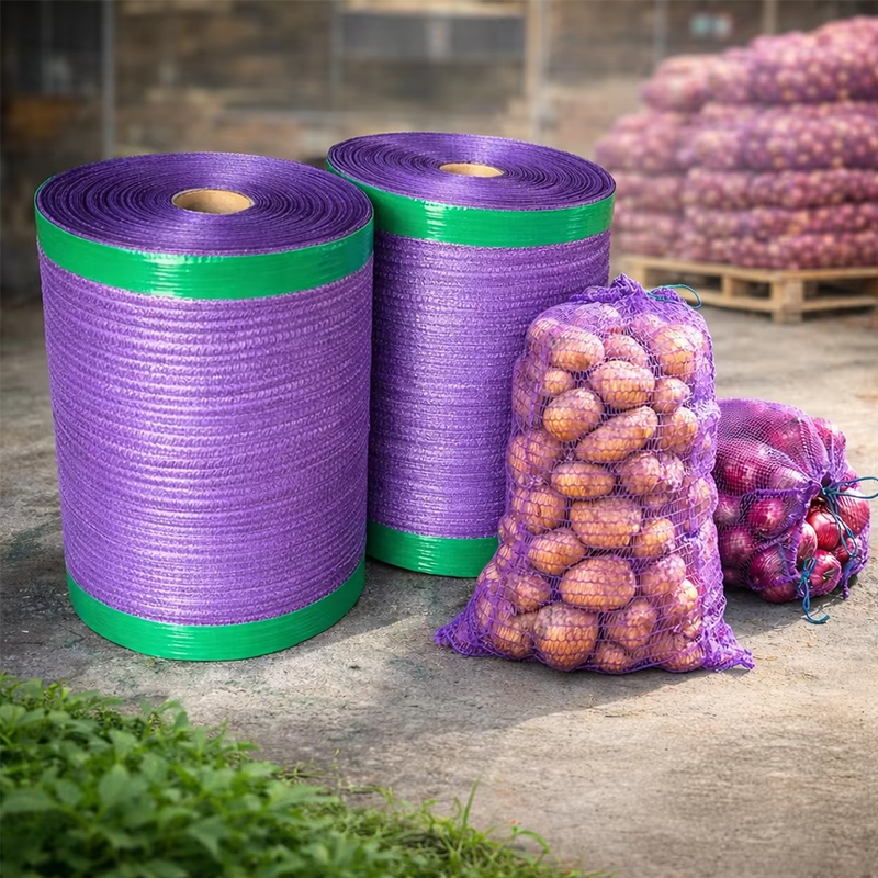 Raschel bags on roll,onion