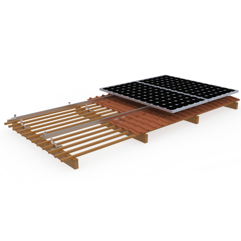 TonKor 磁器タイル屋根 PV 架台システム TonKor 磁器タイル屋根 PV 架台システム