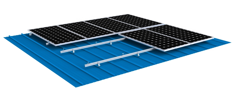 Sistema de montaje solar para techos de metal con juntas en pie TonKor TSR-6