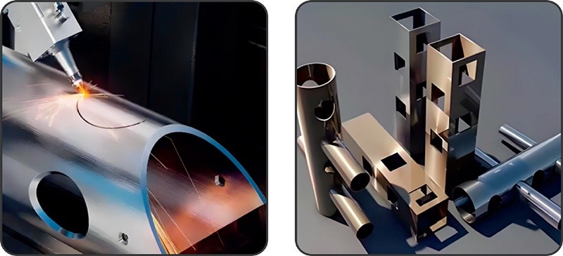 ZT-S13Pro Semi-automatic Groove Zero Swing High Speed Laser Pipe Cutting Machine