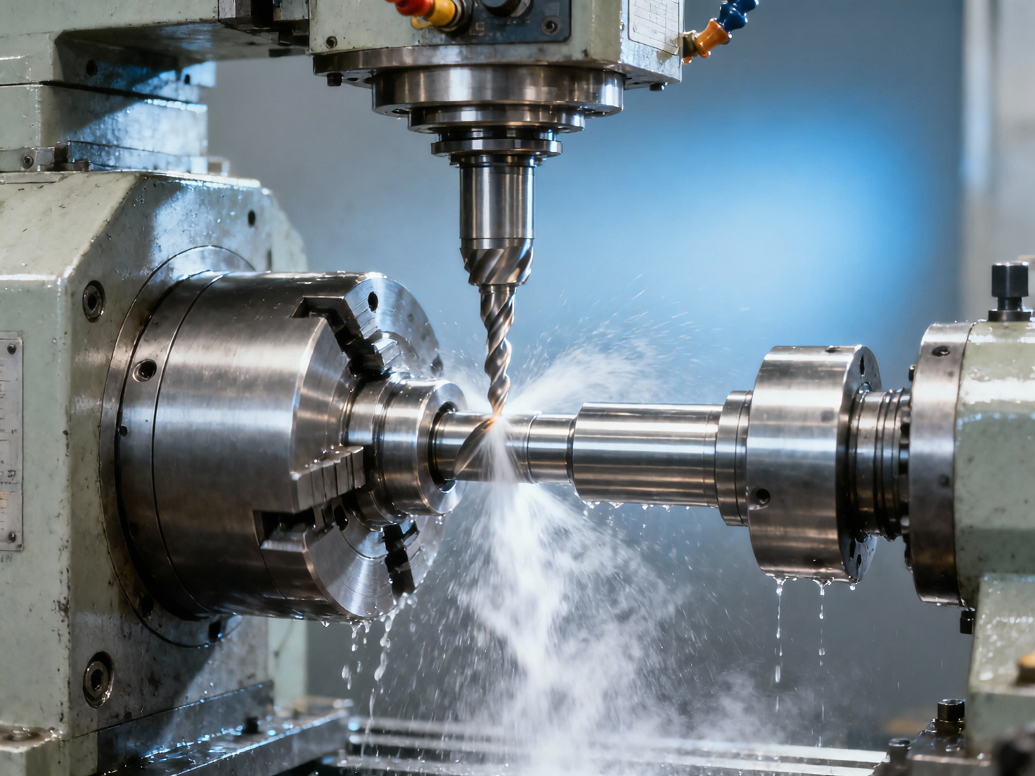 What happens to tool life when automated lathe coolant pressure drops below 8 bar