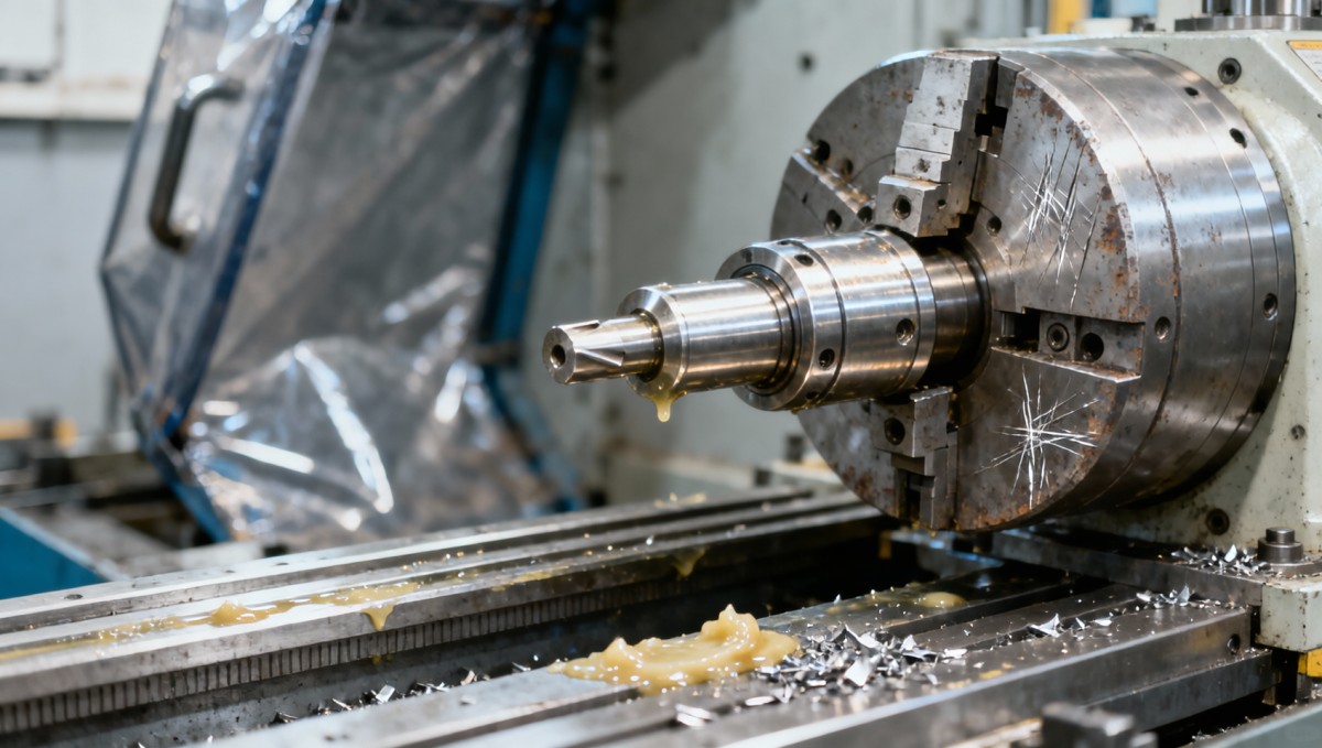 Industrial lathe maintenance logs showing unexpected wear on tailstock quills