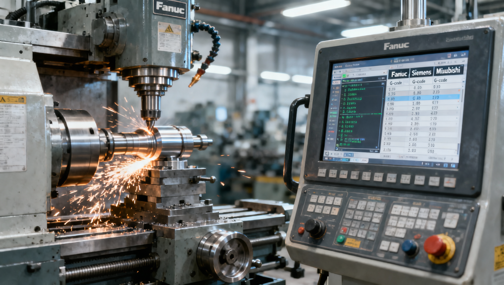 Automated lathe operators reporting confusion between G-code variants across OEM brands
