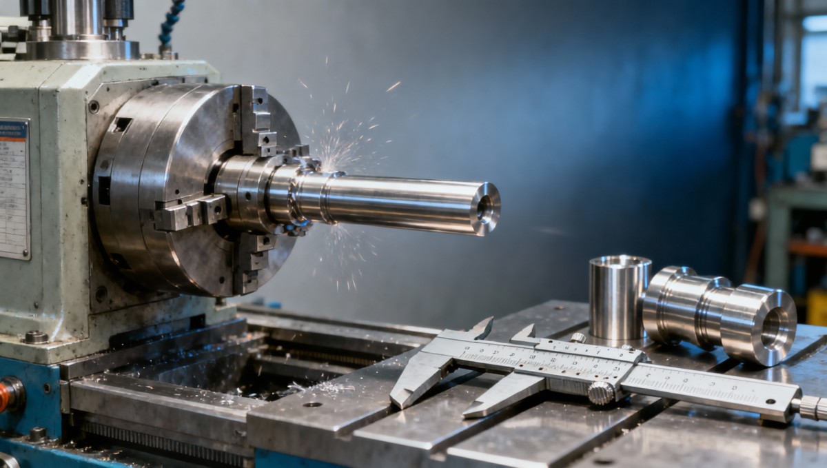 A metal lathe can lose accuracy long before it fails A metal lathe can lose accuracy long before it fails