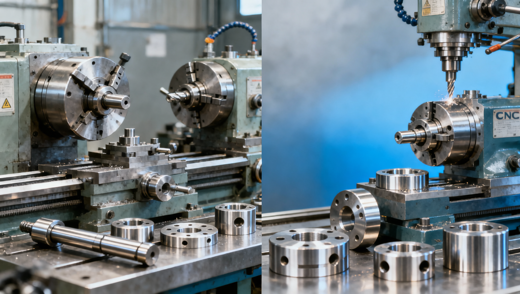 Metal Lathe vs CNC Milling for Low Volume Round Parts Metal Lathe vs CNC Milling for Low Volume Round Parts