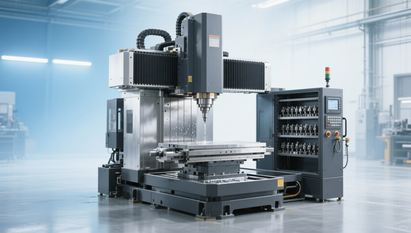 Compact machine tool: Can true footprint reduction coexist with rigidity for heavy cuts? Compact machine tool: Can true footprint reduction coexist with rigidity for heavy cuts?