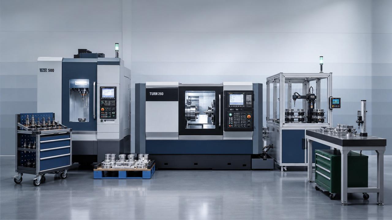CNC industrial systems that fit small factory layouts CNC industrial systems that fit small factory layouts