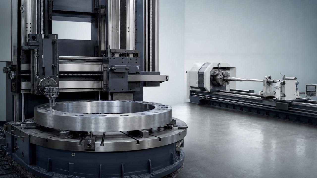 Vertical lathe or horizontal setup for heavy parts? Vertical lathe or horizontal setup for heavy parts?