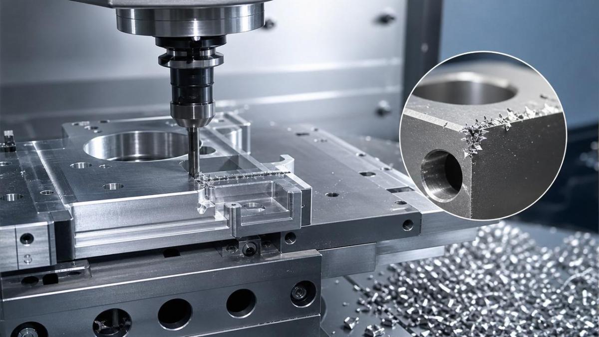 CNC metal cutting burr problems and what usually causes them