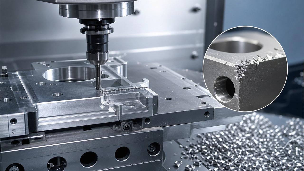 CNC metal cutting burr problems and what usually causes them