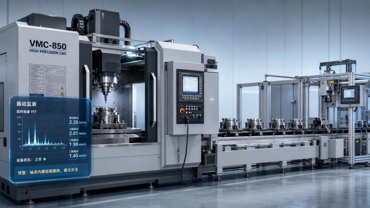 Precision equipment failures that begin with minor vibration
