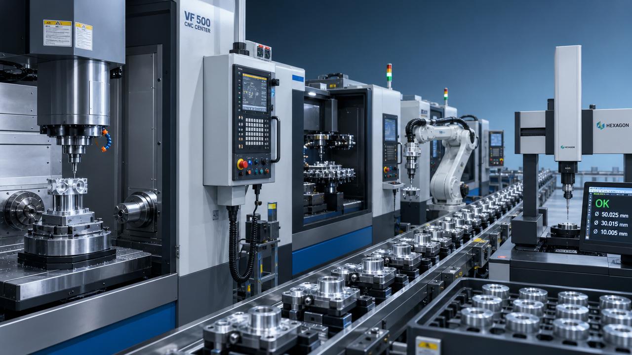 What changes first when an industrial CNC line is overloaded