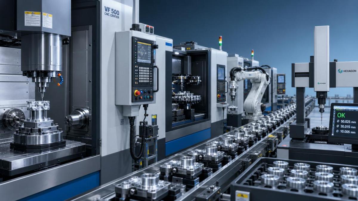 What changes first when an industrial CNC line is overloaded
