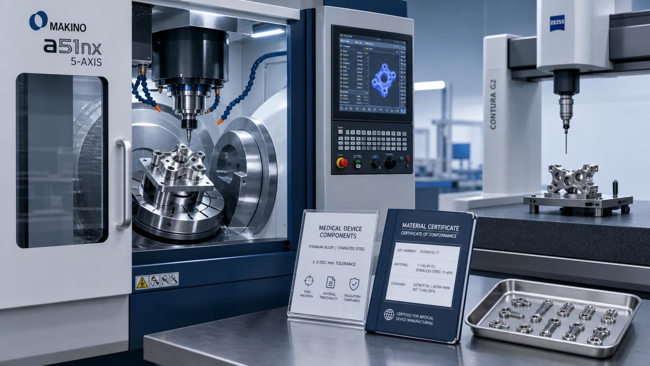 CNC Manufacturing for Medical Devices: Tolerances, Materials, and Compliance Basics