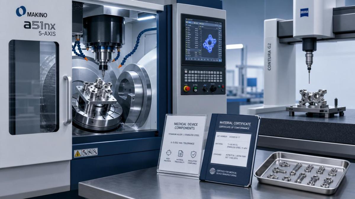 CNC Manufacturing for Medical Devices: Tolerances, Materials, and Compliance Basics