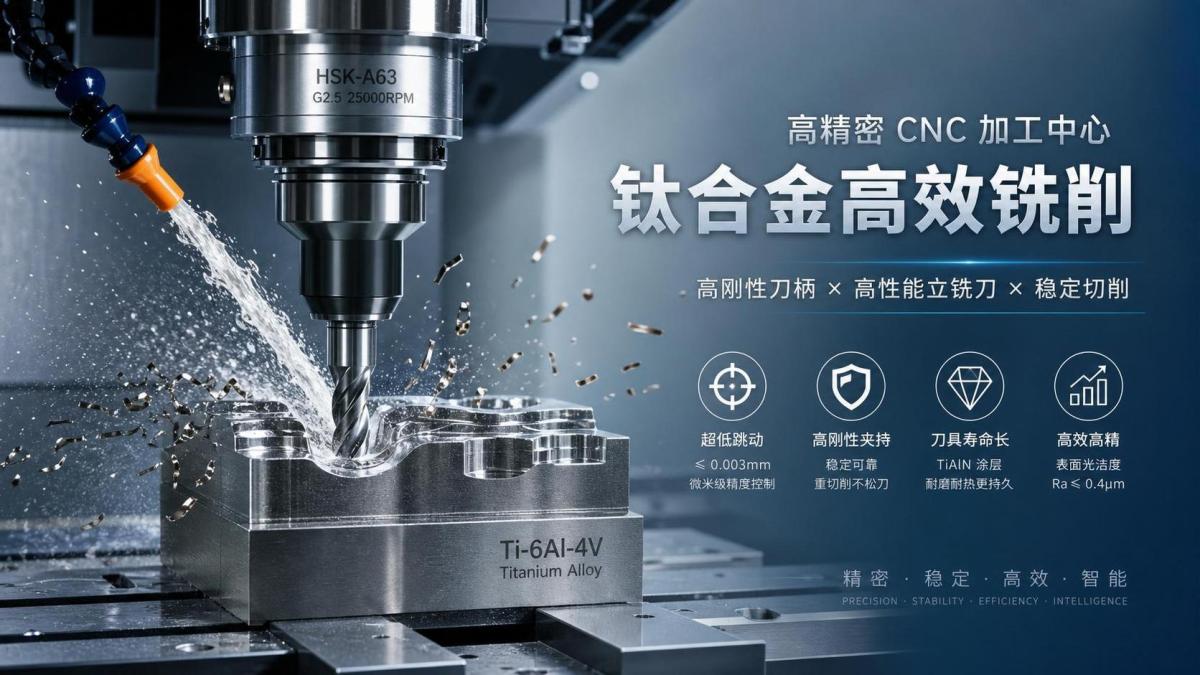 How to Choose a CNC Tooling System for Titanium Machining: Key Factors That Affect Tool Life