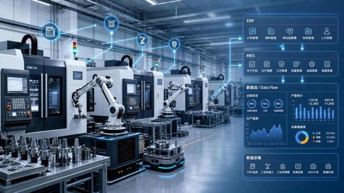 Digital Manufacturing Technology for Smart Factory: Key Systems and Data Flow Explained