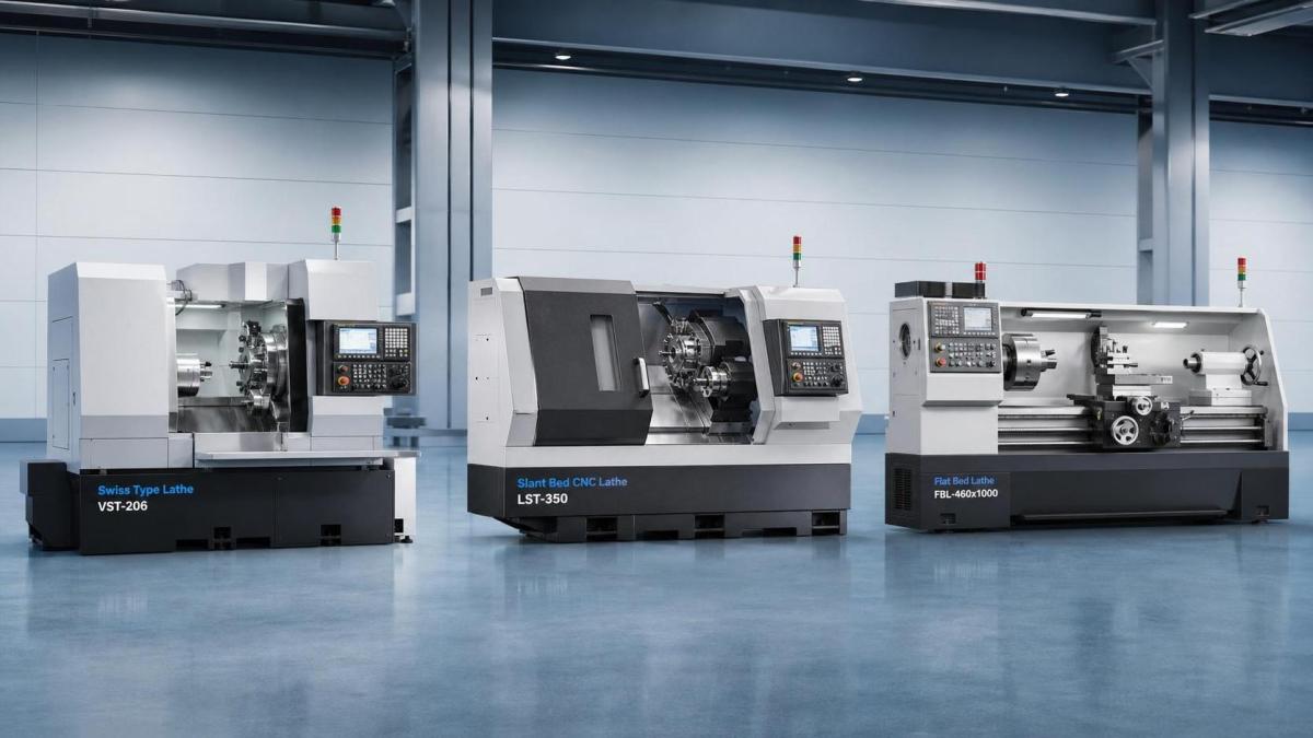 Precision Lathe Types Compared: Swiss-Type, Slant Bed, and Flat Bed Differences Precision Lathe Types Compared: Swiss-Type, Slant Bed, and Flat Bed Differences