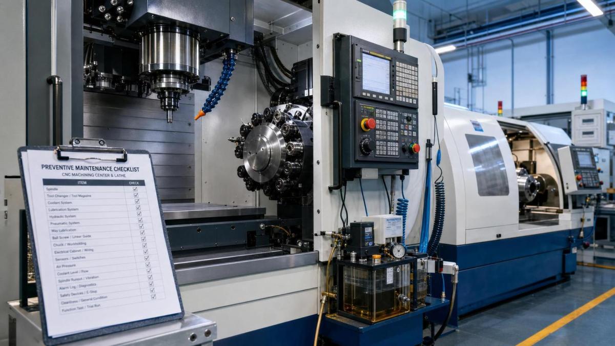Industrial Machining Equipment Maintenance Checklist to Reduce Downtime and Repeat Faults