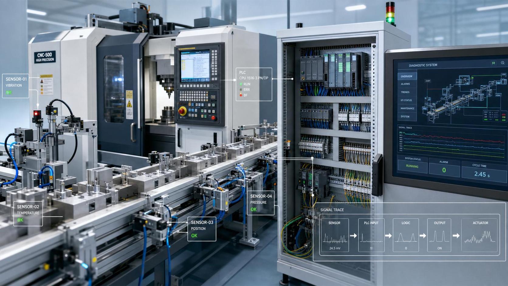 How to Diagnose Automated Production Line Troubleshooting Issues From Sensors to PLC Logic