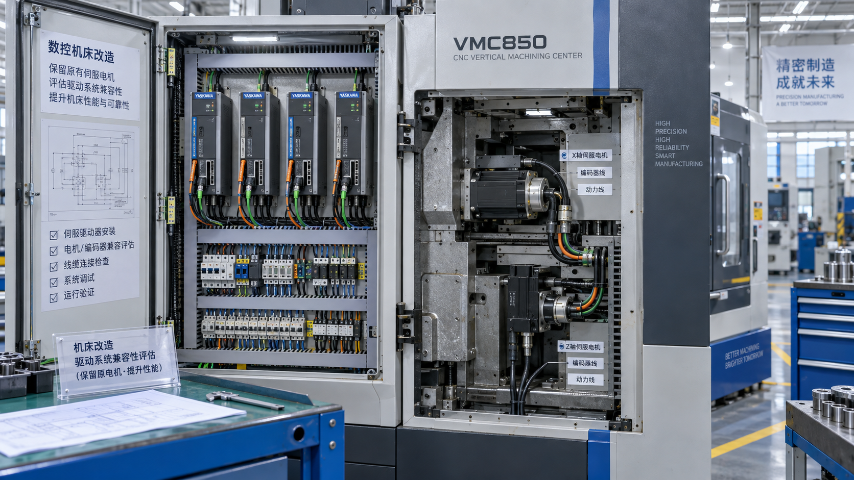 Can a Mazak CNC retrofit retain the existing servo motors?