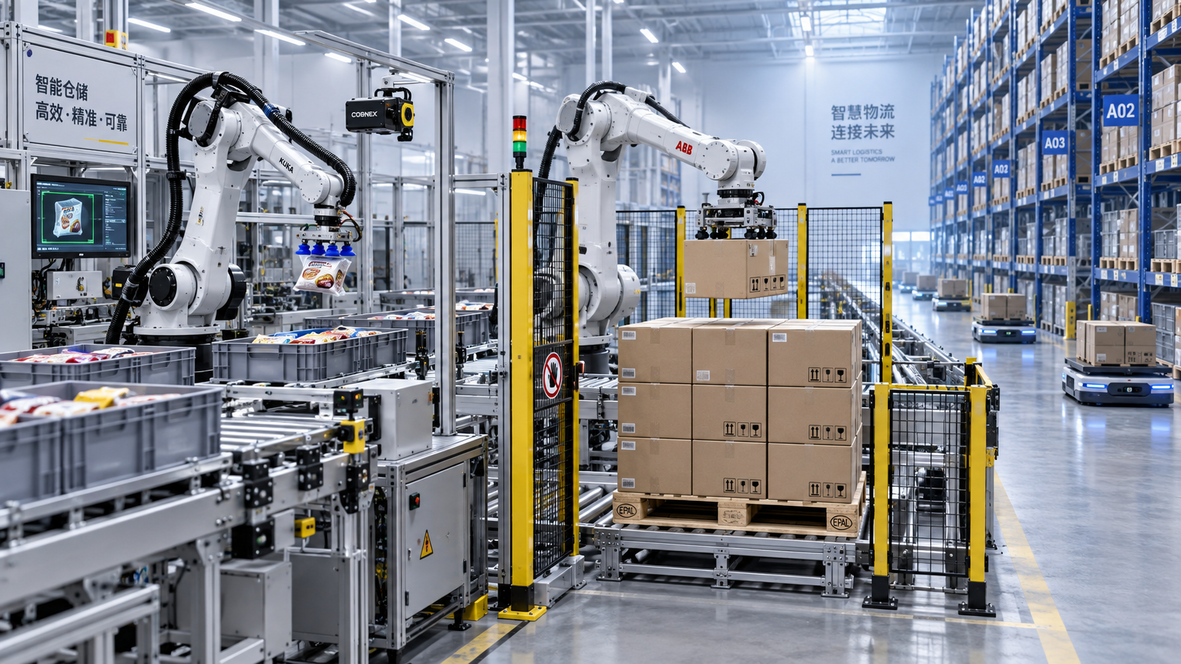 Choosing Industrial Robots for Warehouse Picking and Palletizing Choosing Industrial Robots for Warehouse Picking and Palletizing