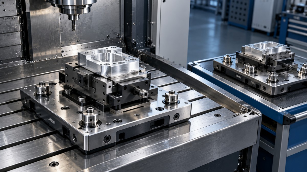 Which Fixture Type Cuts Changeover Time Most in High-Mix CNC Machining?