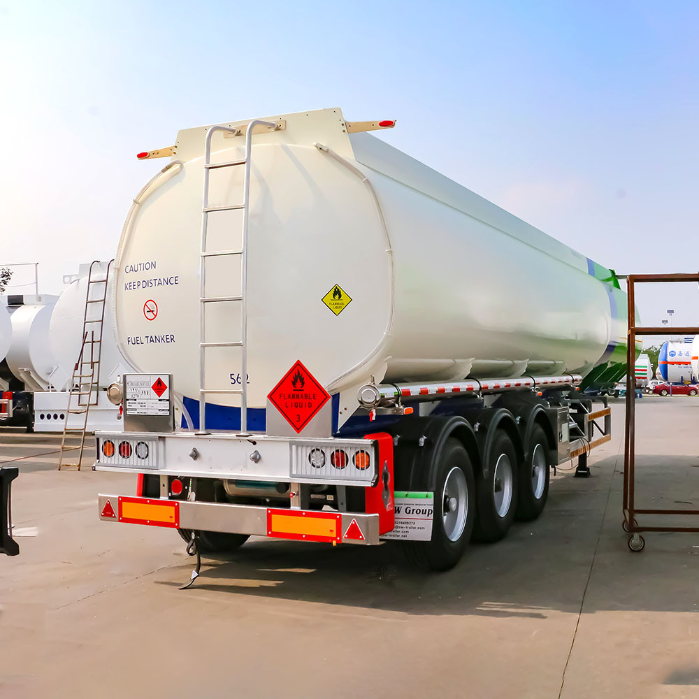 Remorque-citerne à carburant en aluminium à 3 essieux du groupe ZW