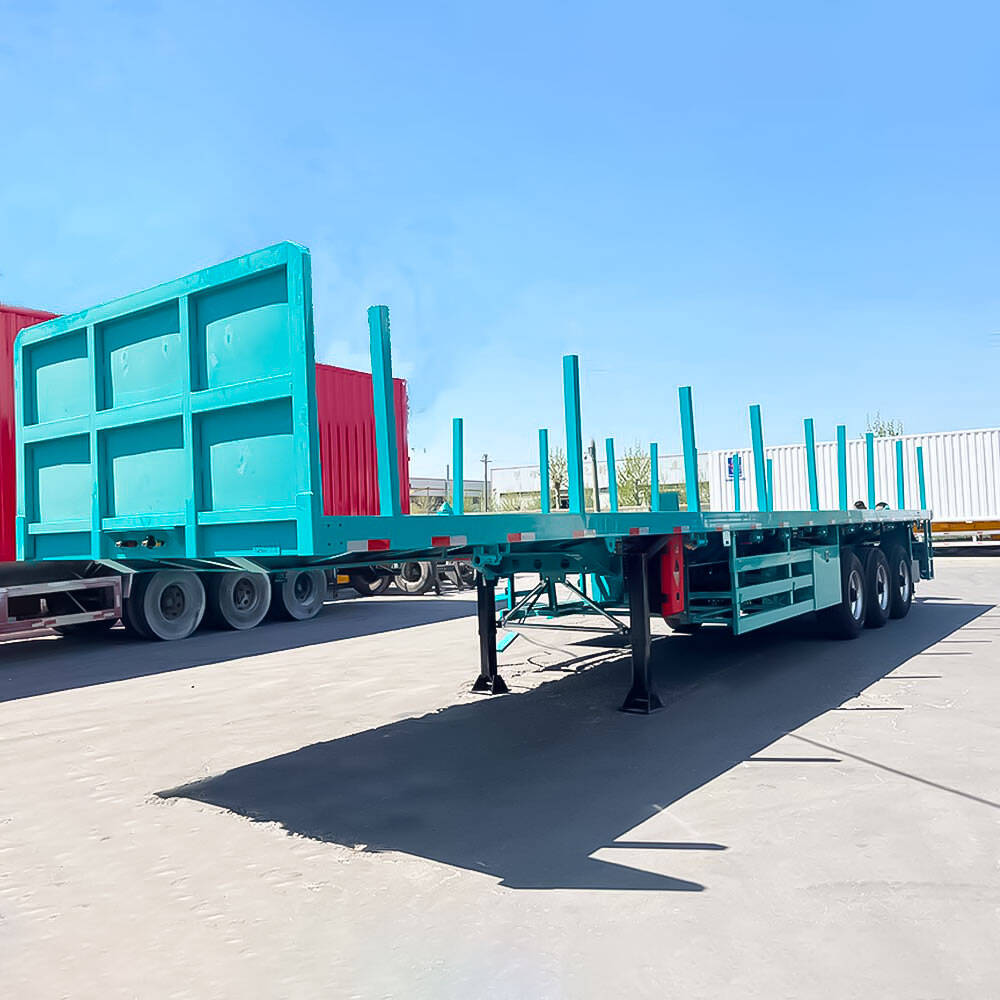 Remorque plate standard 40FT pour la logistique