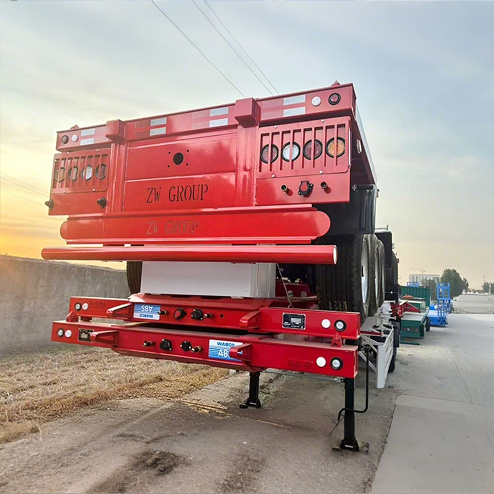 3 essieux 40FT remorque squelette conteneur