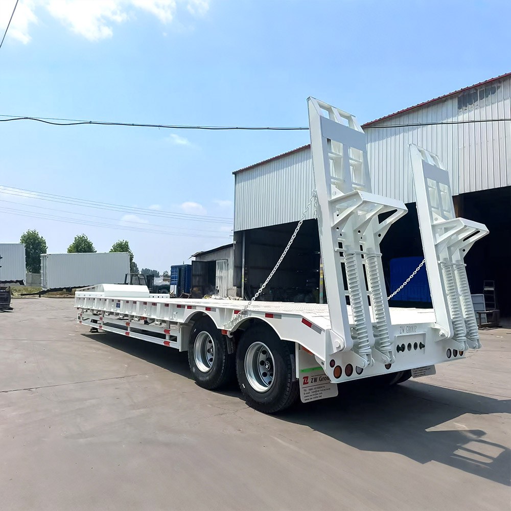 2 essieux 40 tonnes semi-remorque plateforme basse