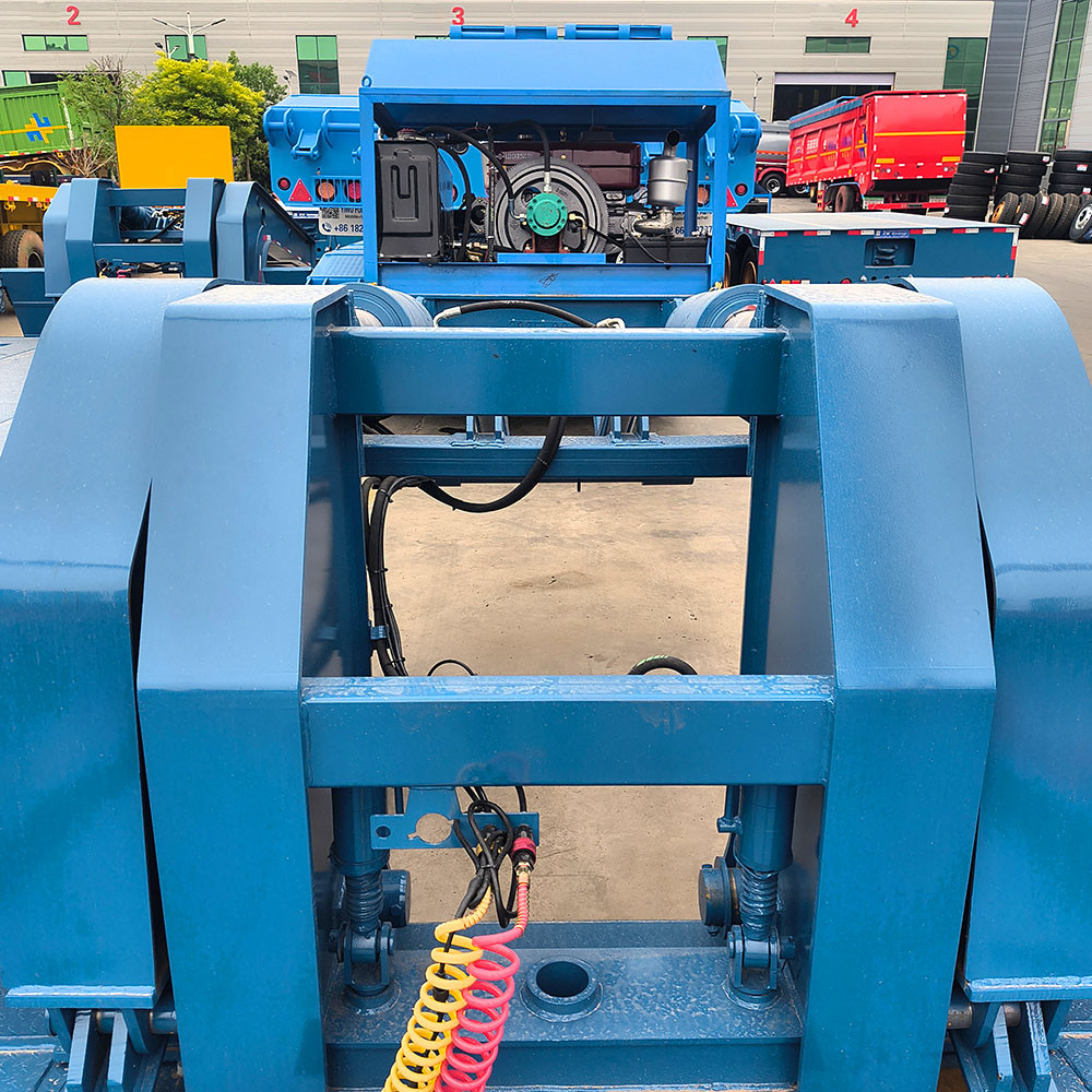 60 Tonnes 3 Essieux RGN Semi-Remorque Lowboy