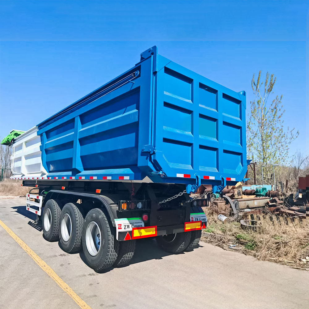 30CBM 3 Essieux Semi-Remorque Benne en U