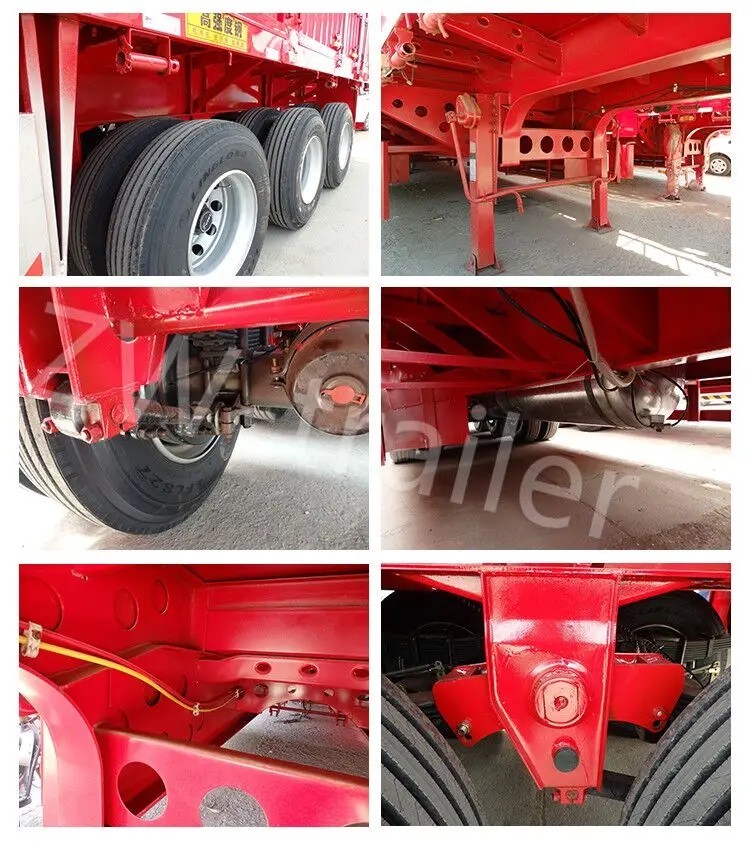 3 axle 60 ton fence semi trailer Semi-remorque à clôture lourde 3 essieux 60T