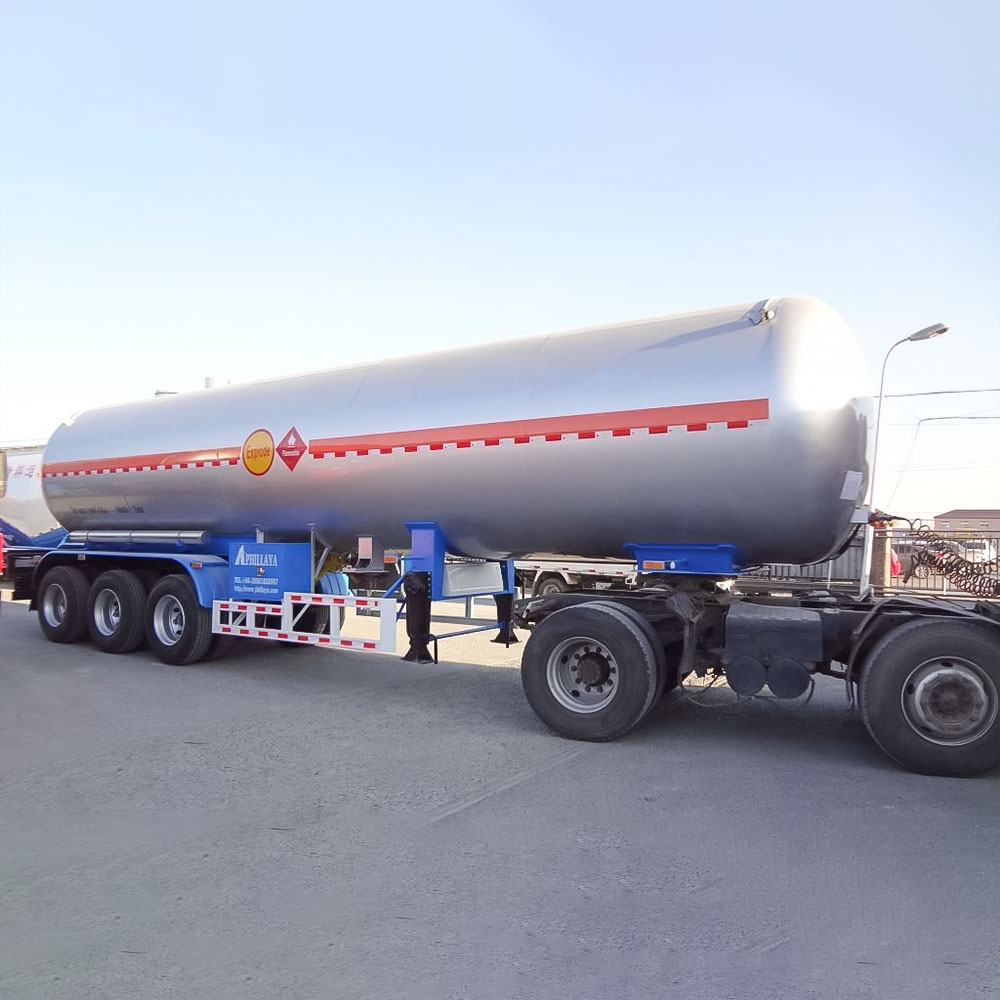 Semi-reboque Tanque de Transporte de Propeno LPG com 3 Eixos