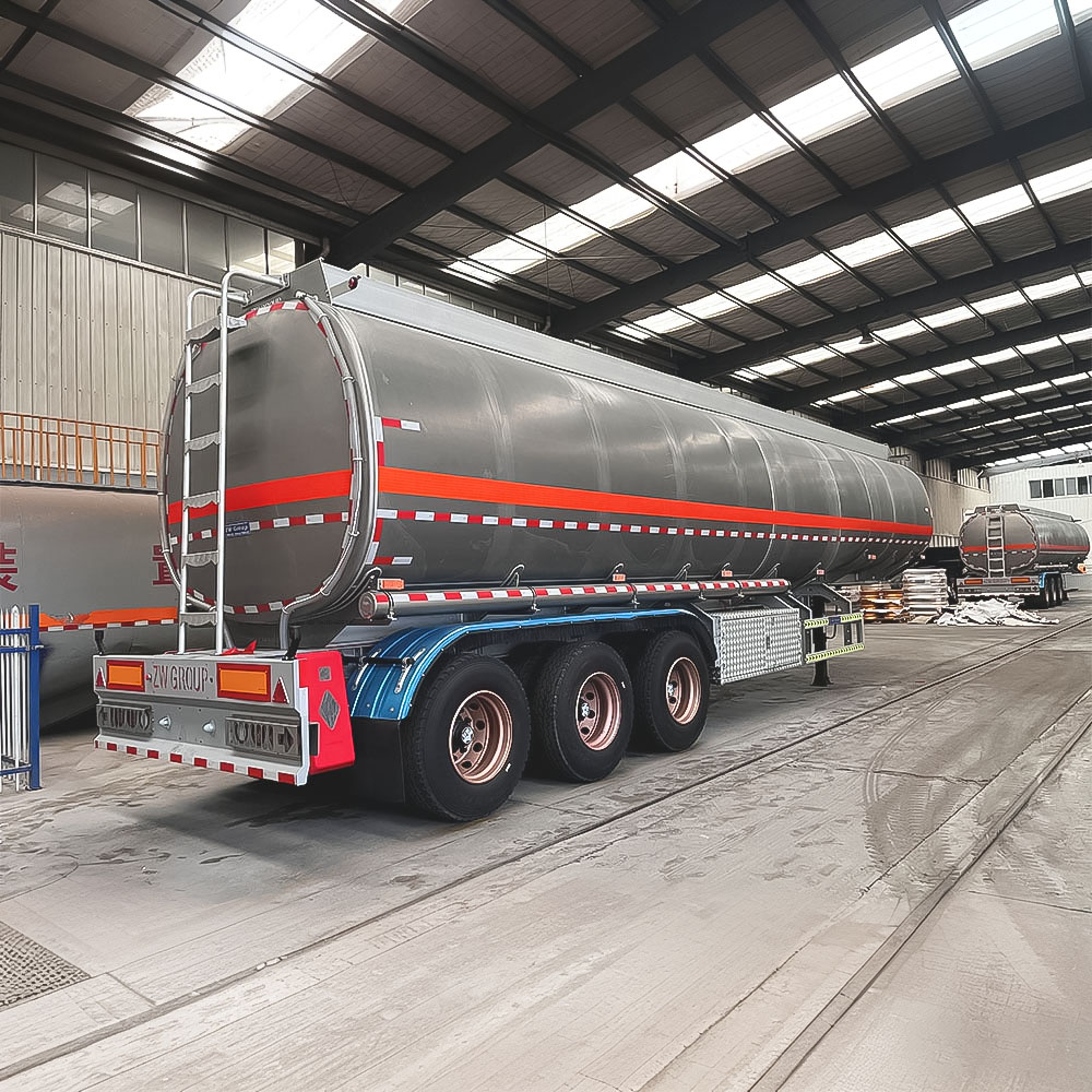 Semi-reboque Tanque de Combustível de Aço Carbono 3 Eixos 42.000L
