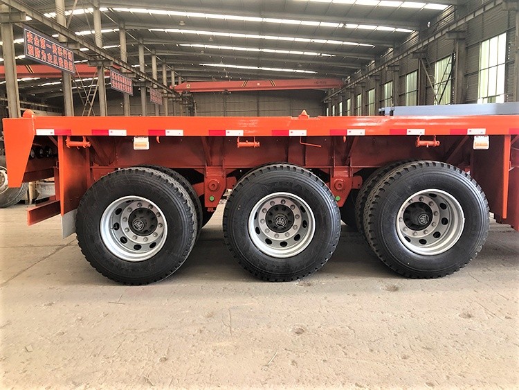Semirreboque de Plataforma Longa com 3 Eixos