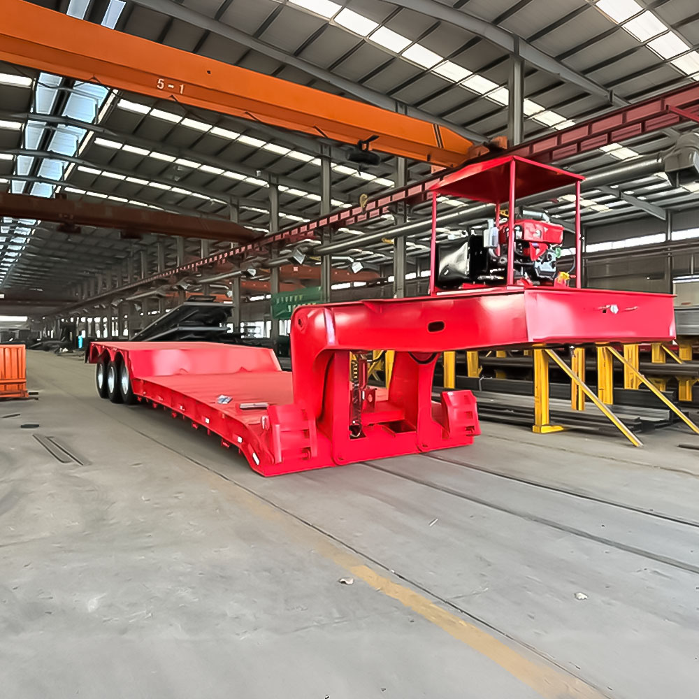 Reboque de Pescoço Removível com 3 Eixos